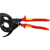 Cable cutter VDE with with ratchet and 2-component handles 320mm